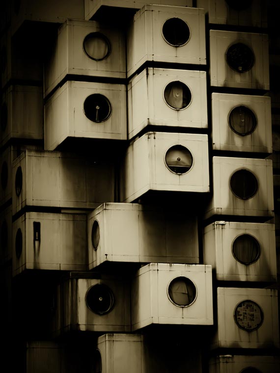 Capsule hotel, Tokyo. Japan street photography