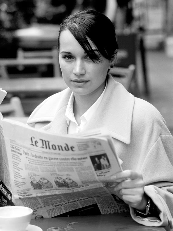 Girl in Audrey Hepburn like style