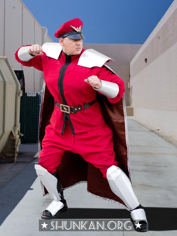 Ian's cosplay as M. Bison aka Dictator (Street Fighter), San Diego Comic-Con